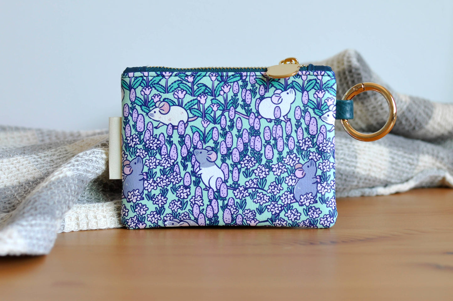Rat Small Zipper Coin Purse by Noristudio
