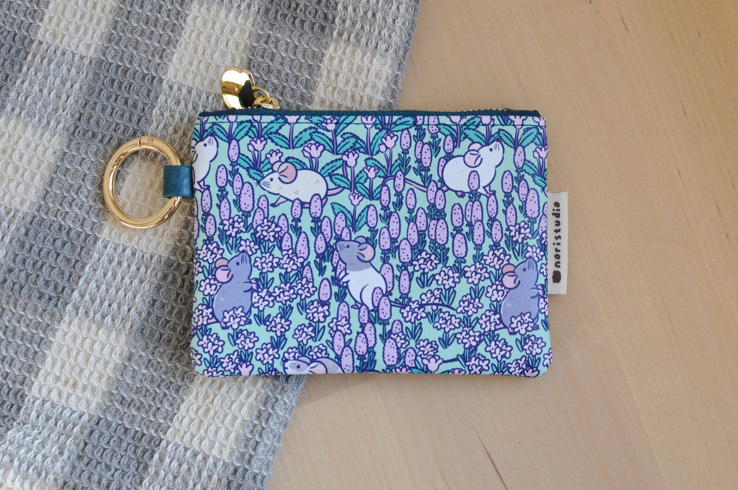 Rat Small Zipper Coin Purse by Noristudio