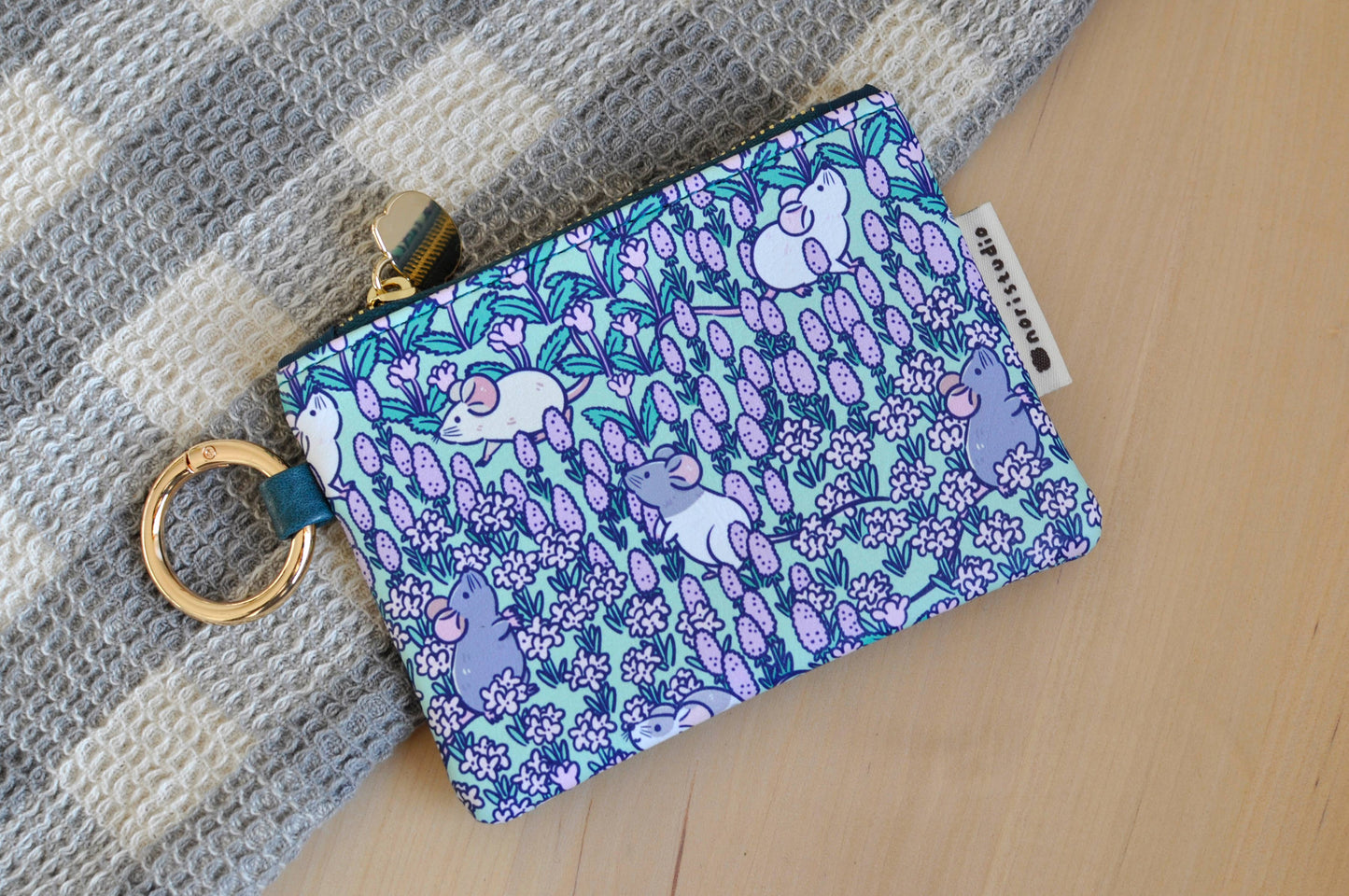 Rat Small Zipper Coin Purse by Noristudio