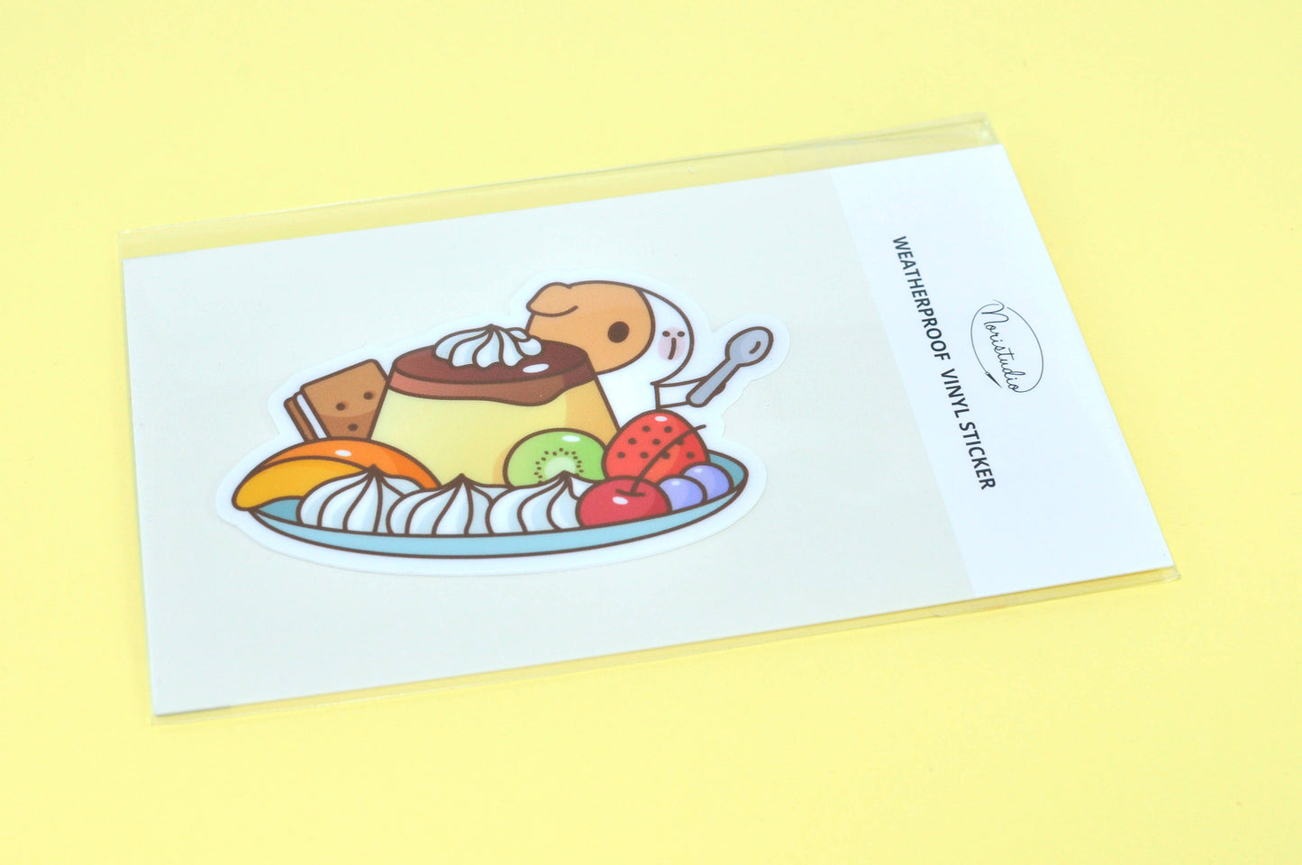 Guinea Pig and Japanese Pudding Vinyl Sticker