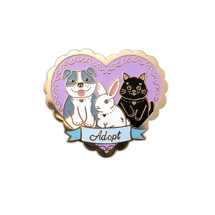 Adopt Enamel Pin