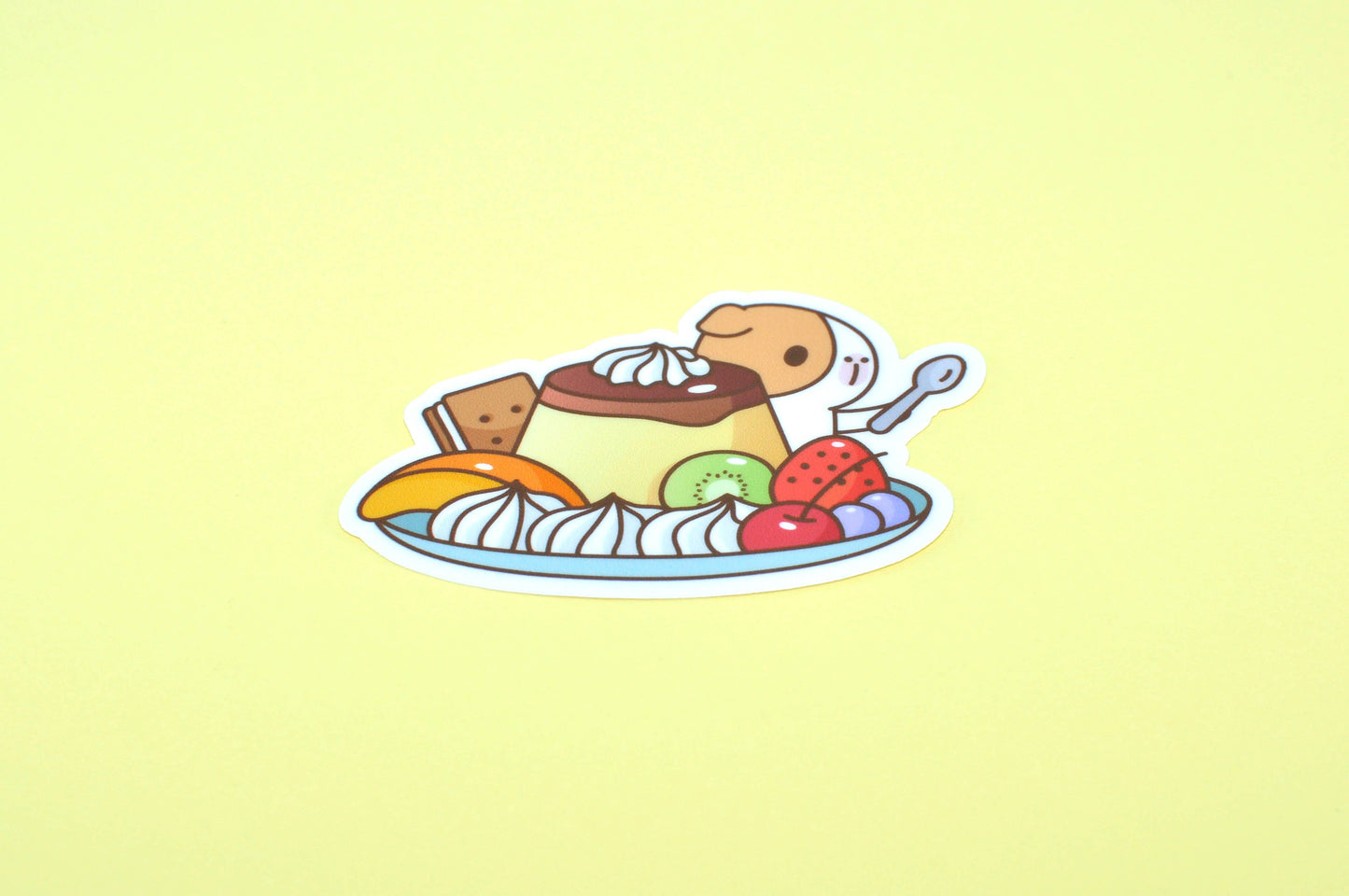 Guinea Pig and Japanese Pudding Vinyl Sticker