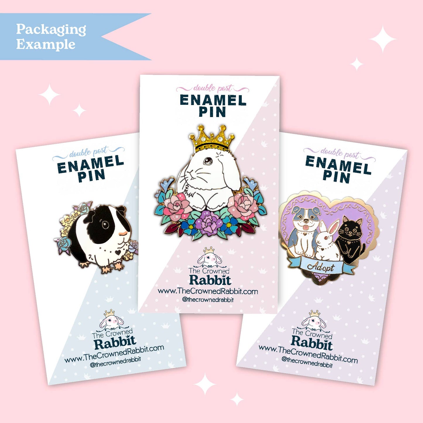 Black Rabbit Enamel Pin