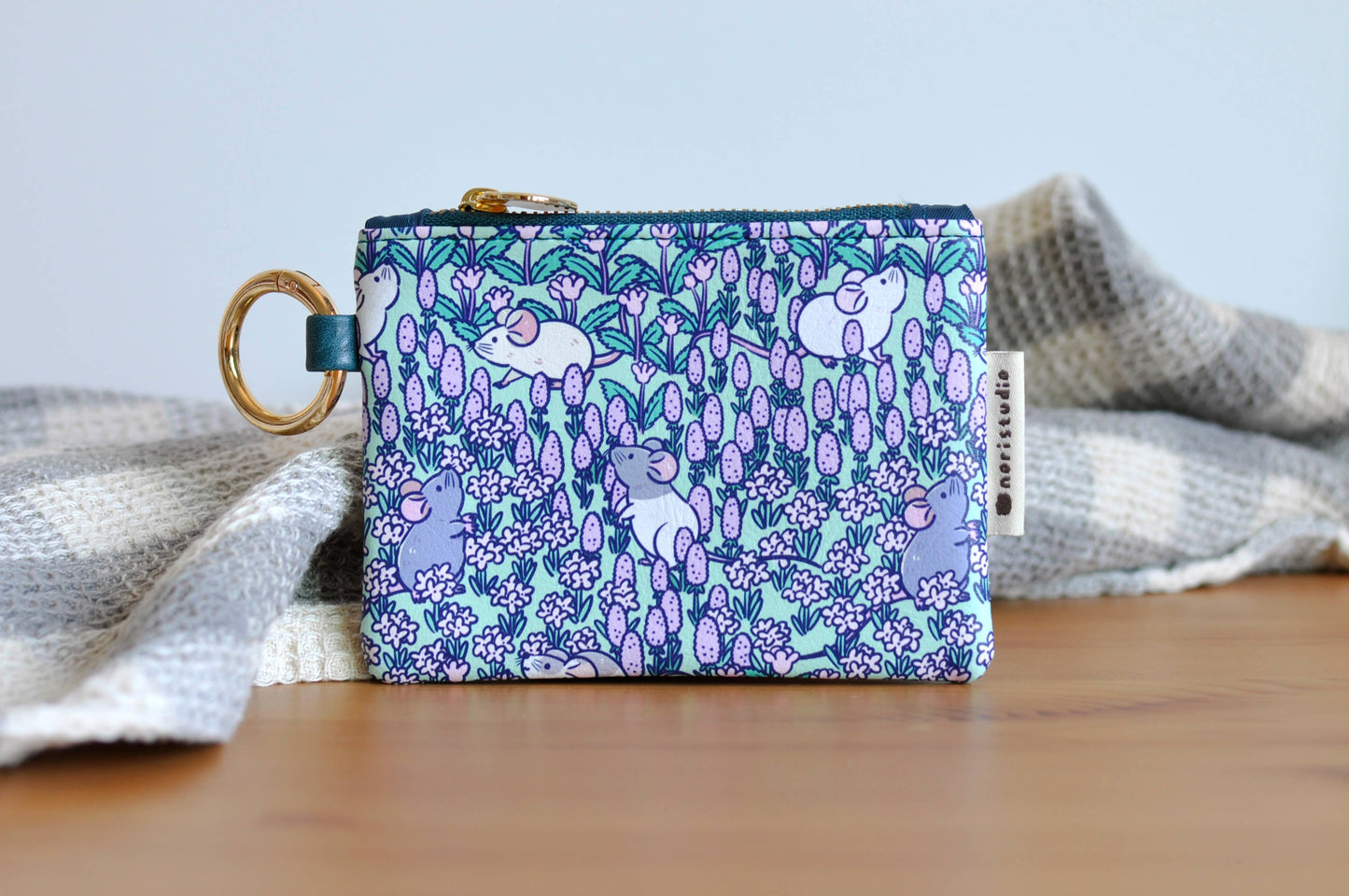 Rat Small Zipper Coin Purse by Noristudio